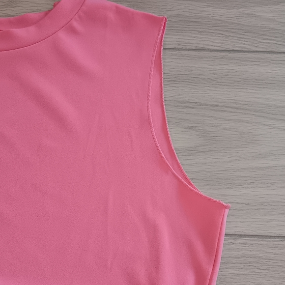 Women Sleeveless Tie Irregular Top And Wrinkled Pants Two Piece Set - Picture 11 of 15